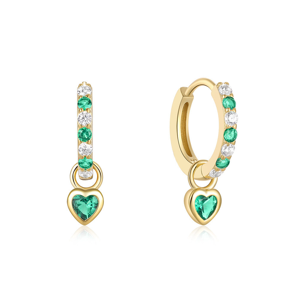 Women's Pink Heart-shaped High Sense Ear Design Earrings