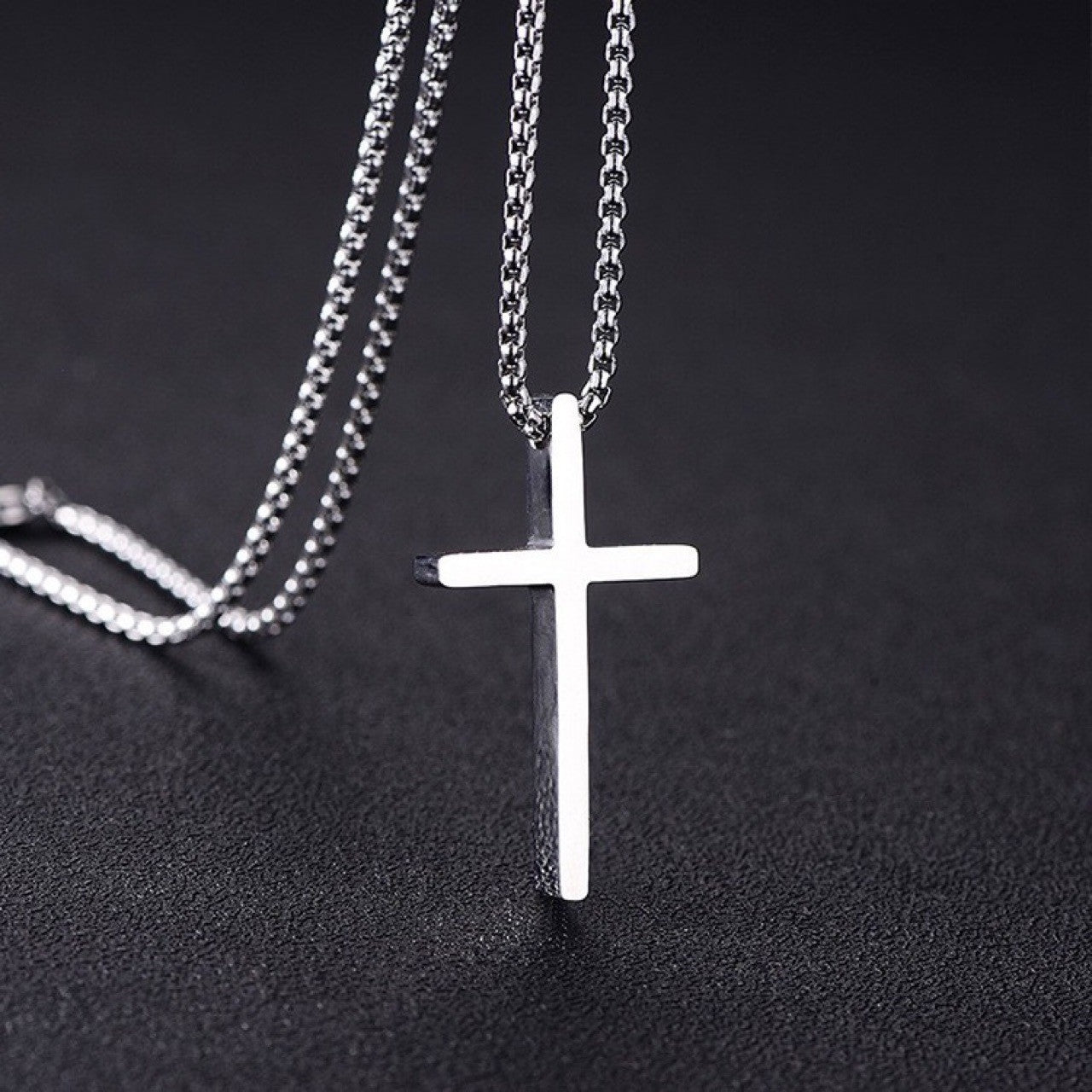 Men's Stainless Steel Ornament Cross Titanium Hip Pendants