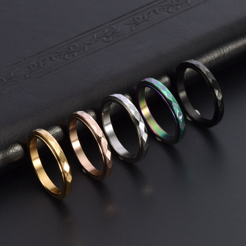 Women's Cut Narrow Version Forefinger Stainless Steel Rings