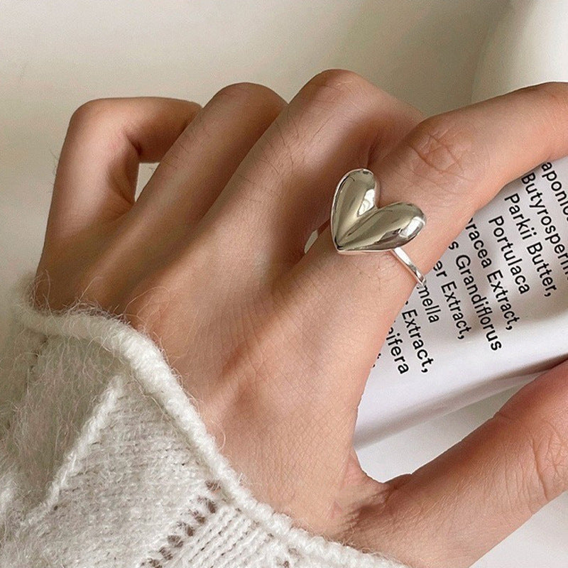 Female Cold Wind Argent Pur Niche Rings