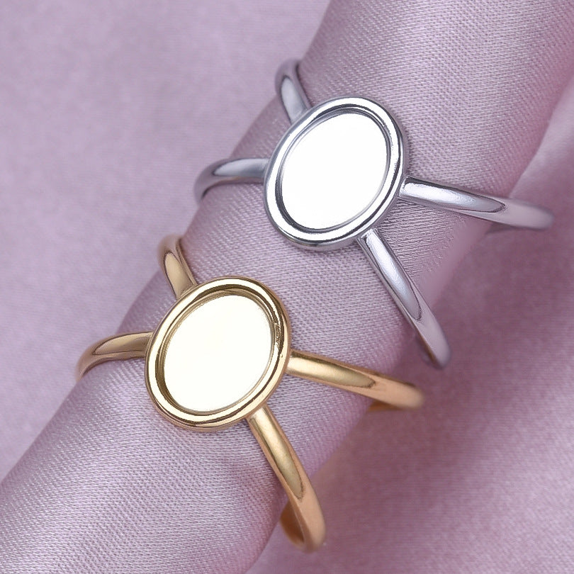 Women's Stainless Steel Fashion Irregular For Niche Rings