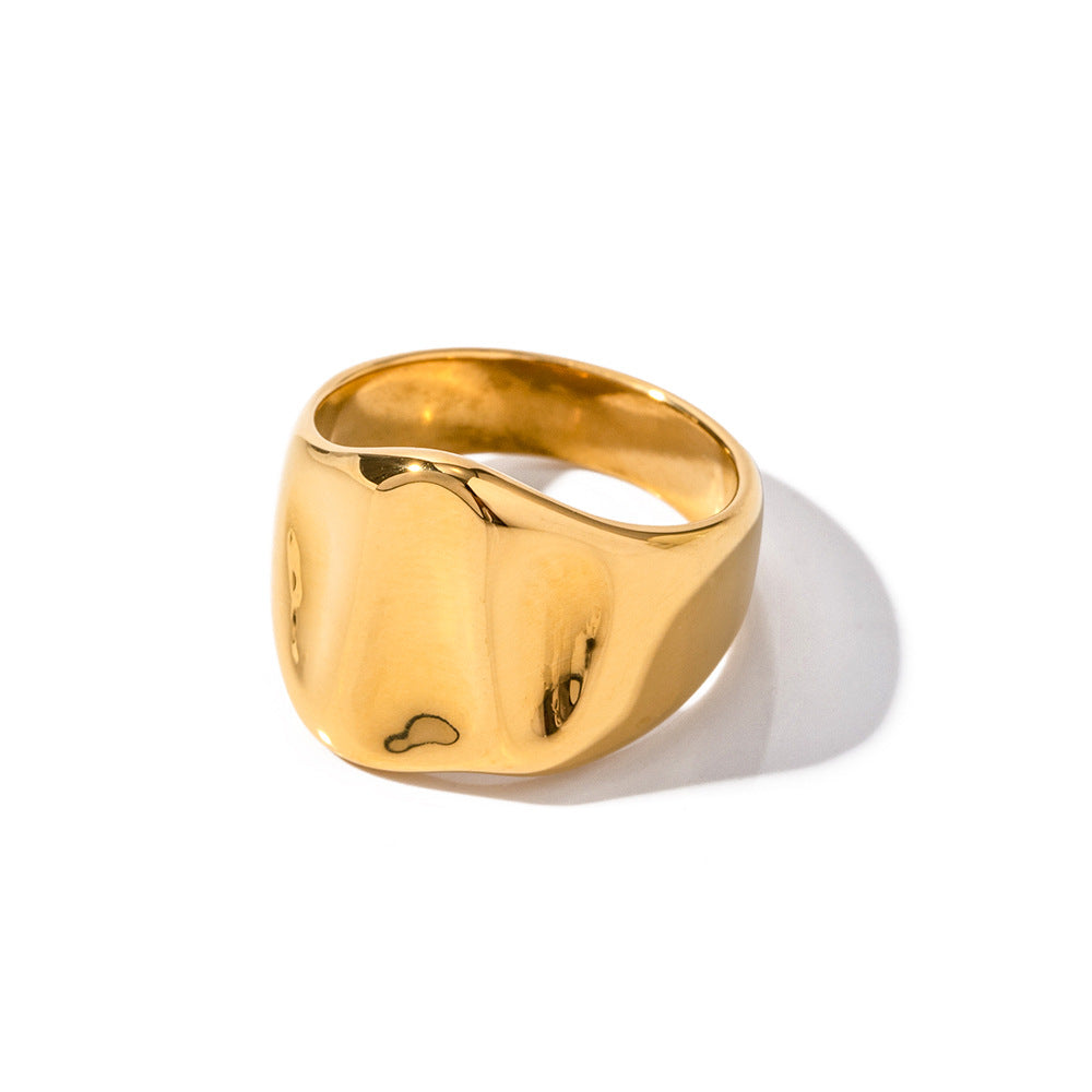 Design Hammer Pattern Wide Surface Does Rings