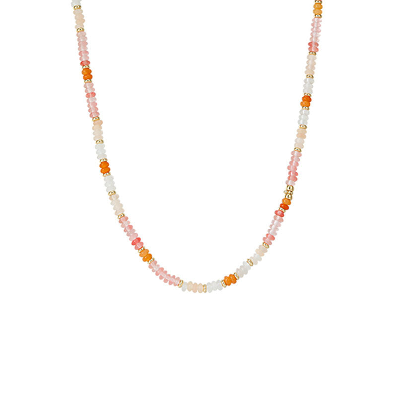 Rainbow Guardian Beaded Dopamine Light Luxury Female Necklaces
