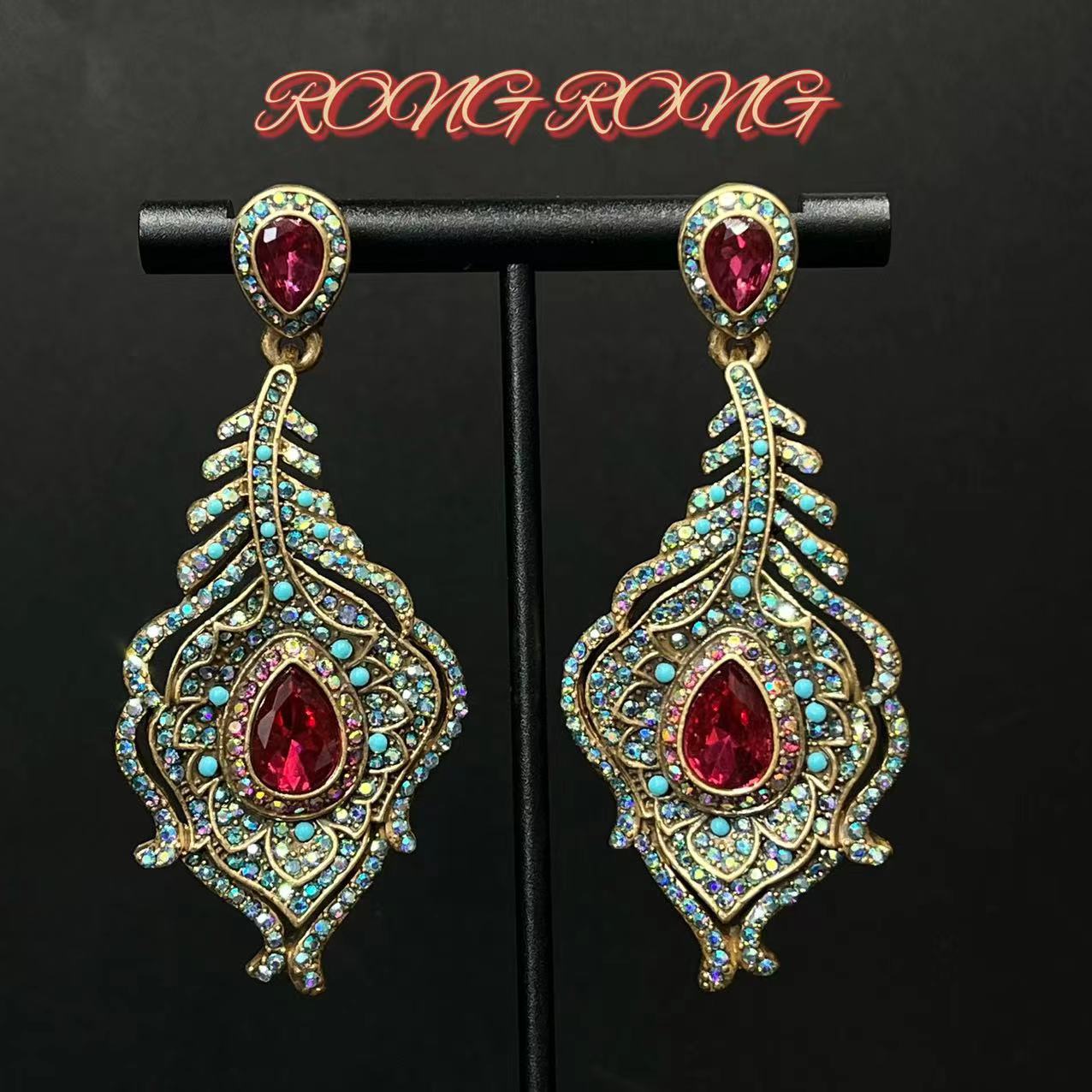 Sweet Court Style Exaggerated Personalized High-grade Earrings