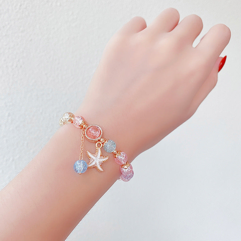 Hand Beading Glass Cute Princess Cartoon Bracelets