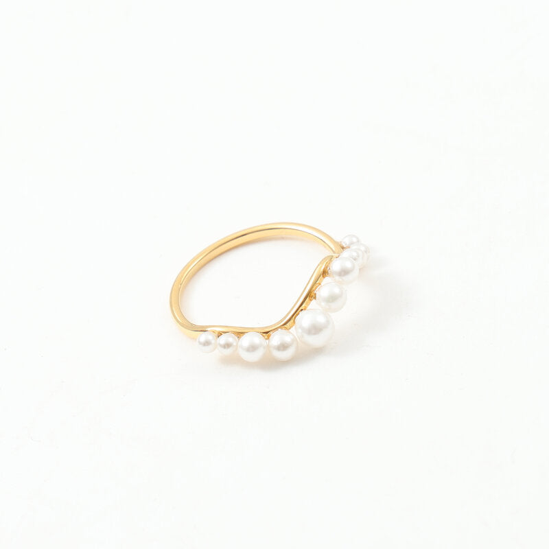 Fresh Water Pearl Arrangement Titanium Steel Bracelets