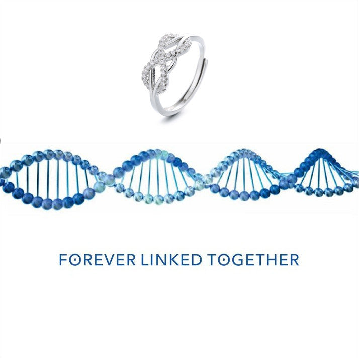 Women's Line Cross Inverted Word Hollow Design Rings