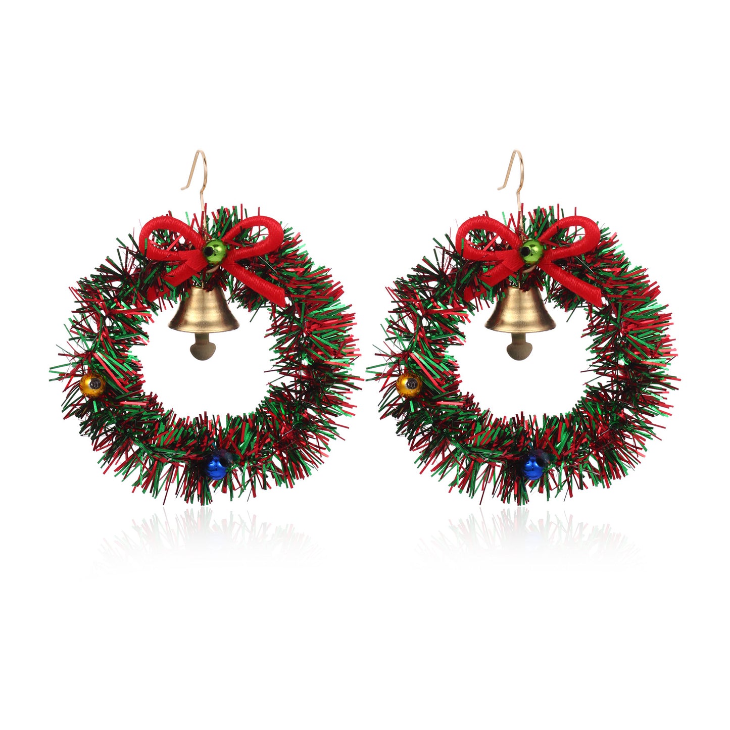 Christmas Female Creative Fashion Dripping Oil Tree Earrings