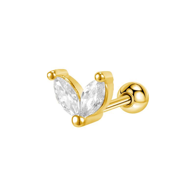 Women's Copper Head Diamond Elegant Stainless Steel Rings