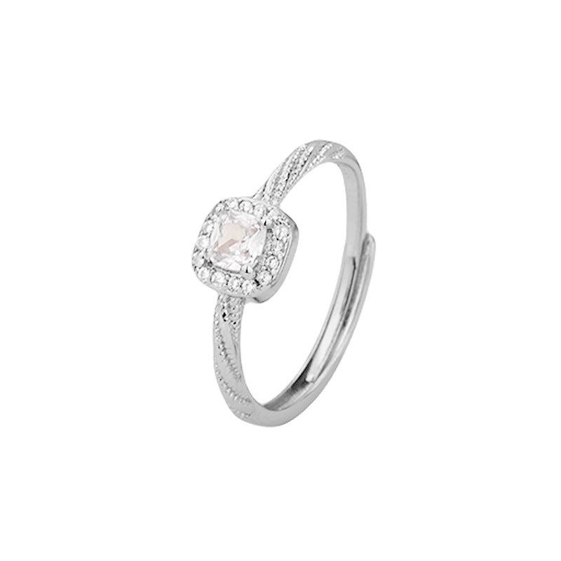 Women's East Gate Simple Geometric Super Flash Rings