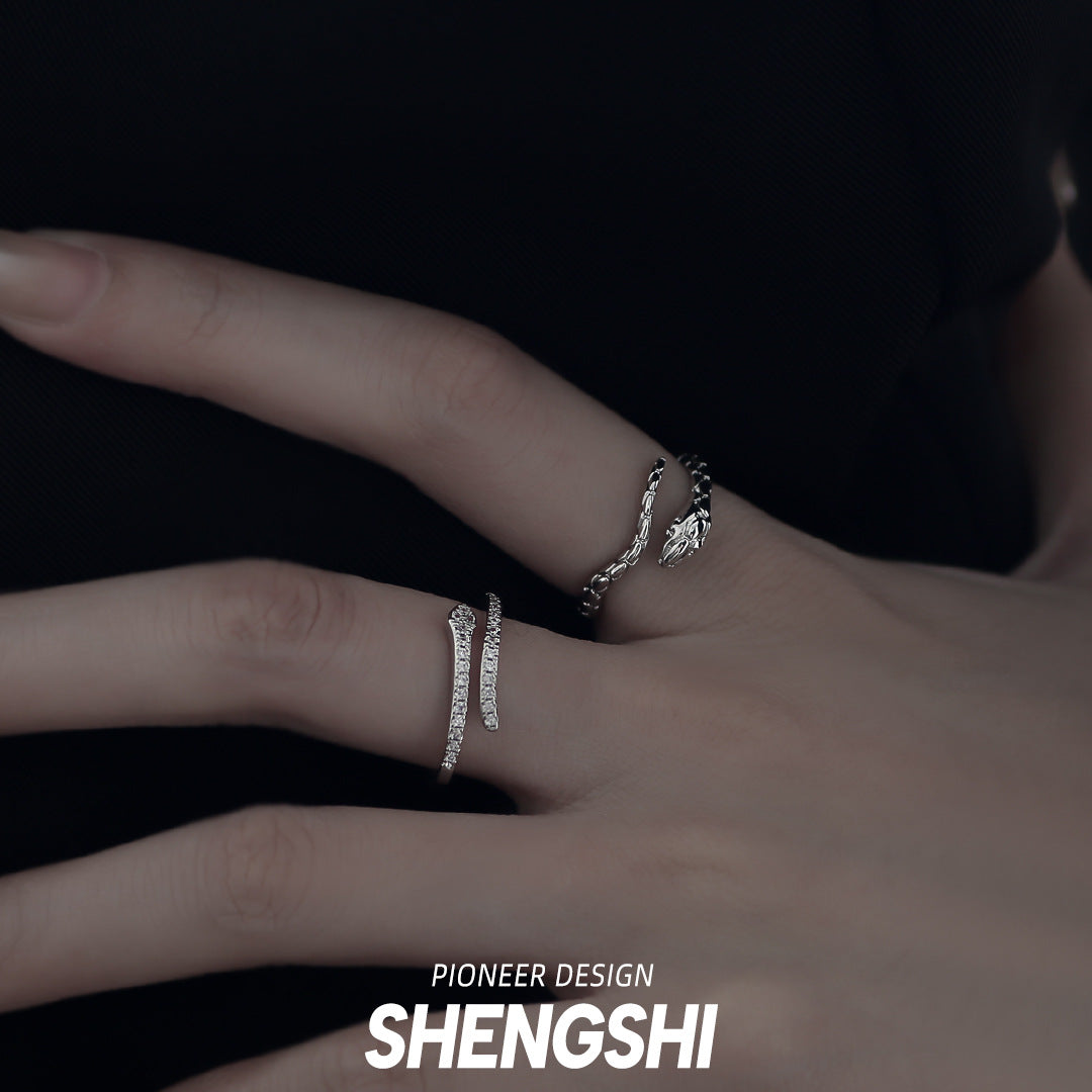 Snake Niche Advanced Light Luxury Personality Rings