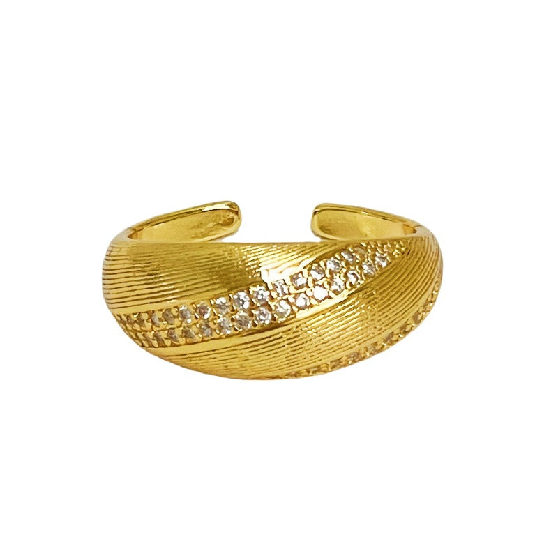 Rhinestone Zircon Light Luxury High-grade Personality Rings
