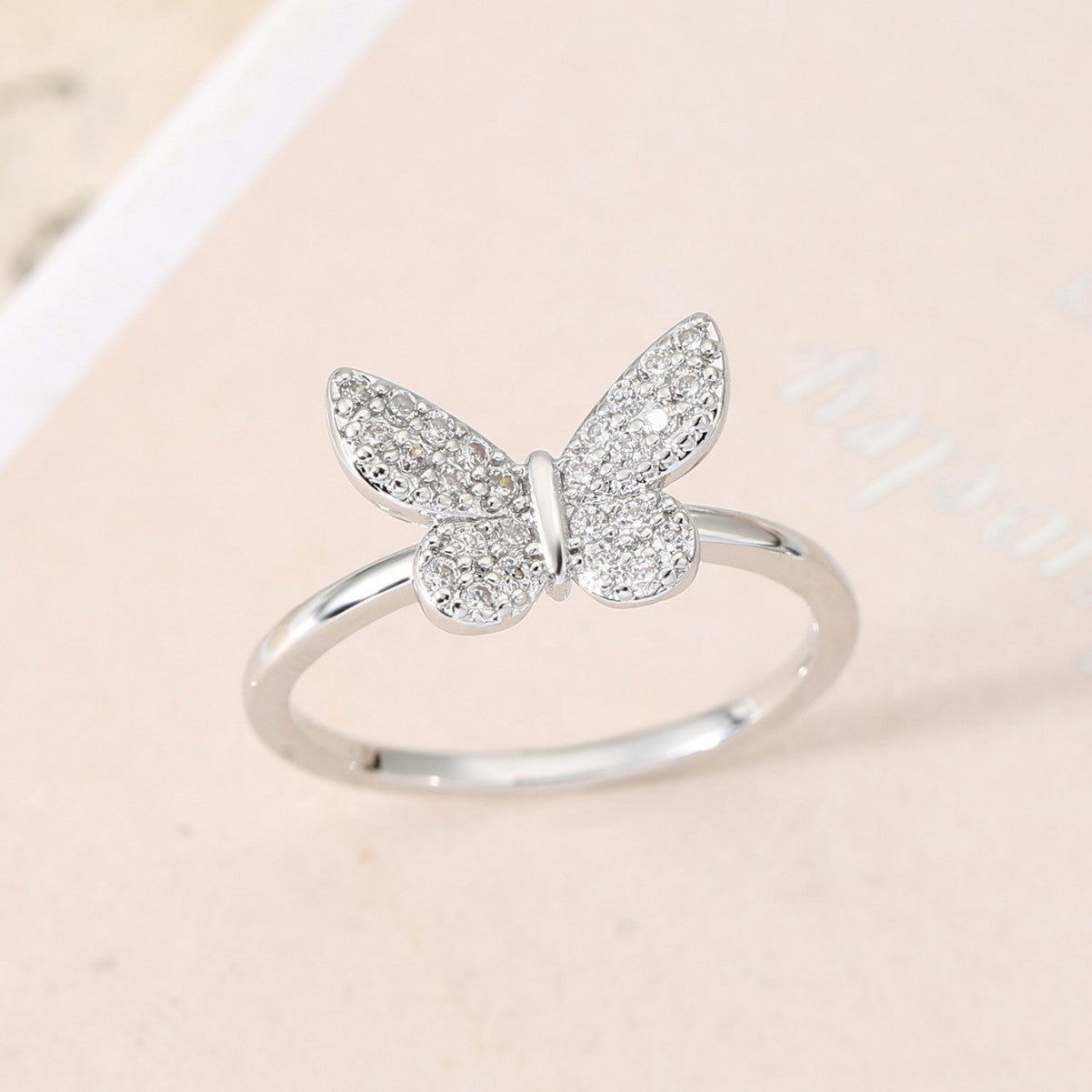 Butterfly Personalized Cold Style Advanced Design Sense Rings