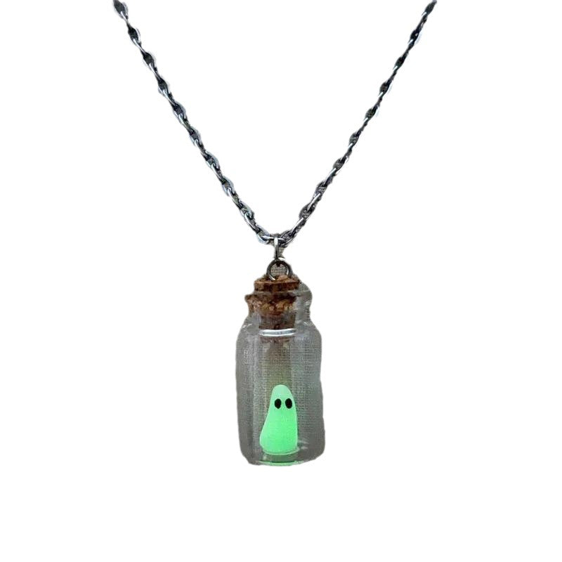 Coffee Billion Halloween Drift Bottle Luminous Necklaces