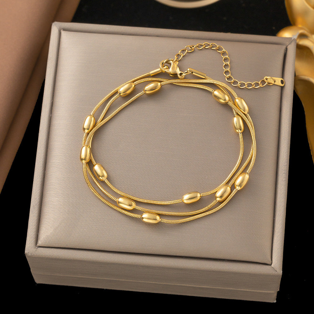 Interest Light Luxury Versatile Bean Cold Style Necklaces