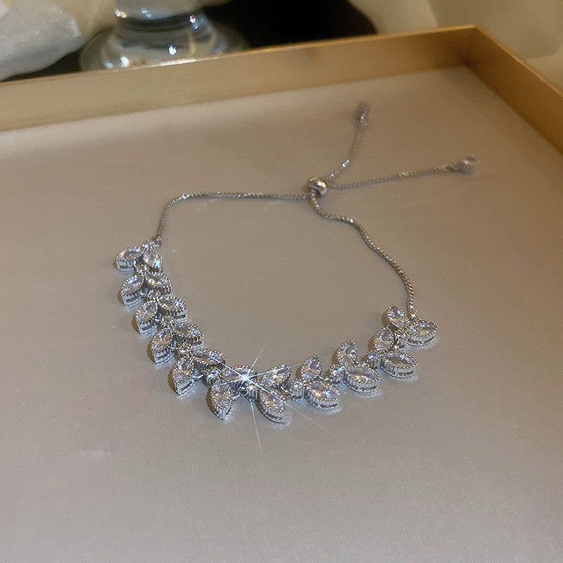 Women's Colorful Zircon Minority Simple Design Fashion Bracelets