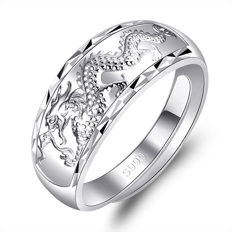 Heritage Prosperity Brought The Dragon Phoenix Couple Wedding Rings