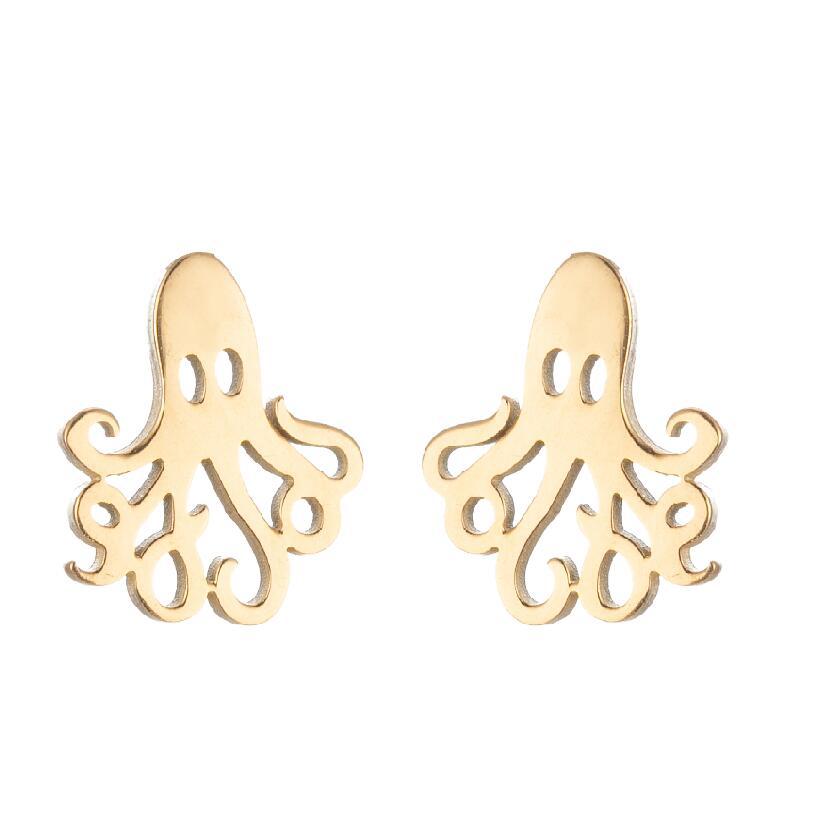 Steel Cute Small Animal Female Design Fashion Cat Earrings