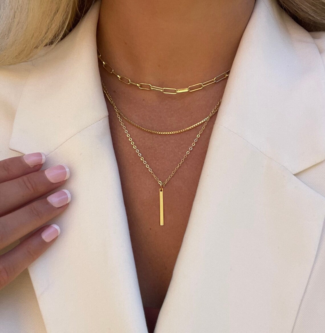 Women's Retro Affordable Luxury Niche Chain Set Simple Necklaces