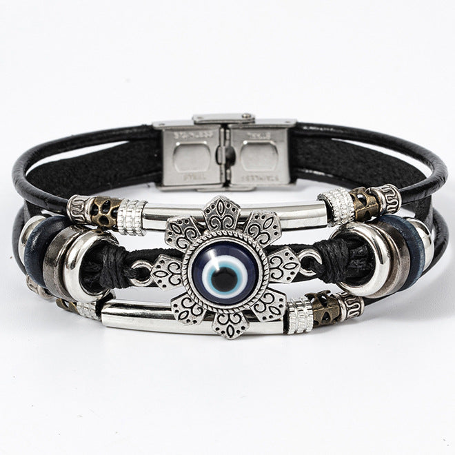 Retro Ethnic Style Turquoise Cat's Eye Bracelets