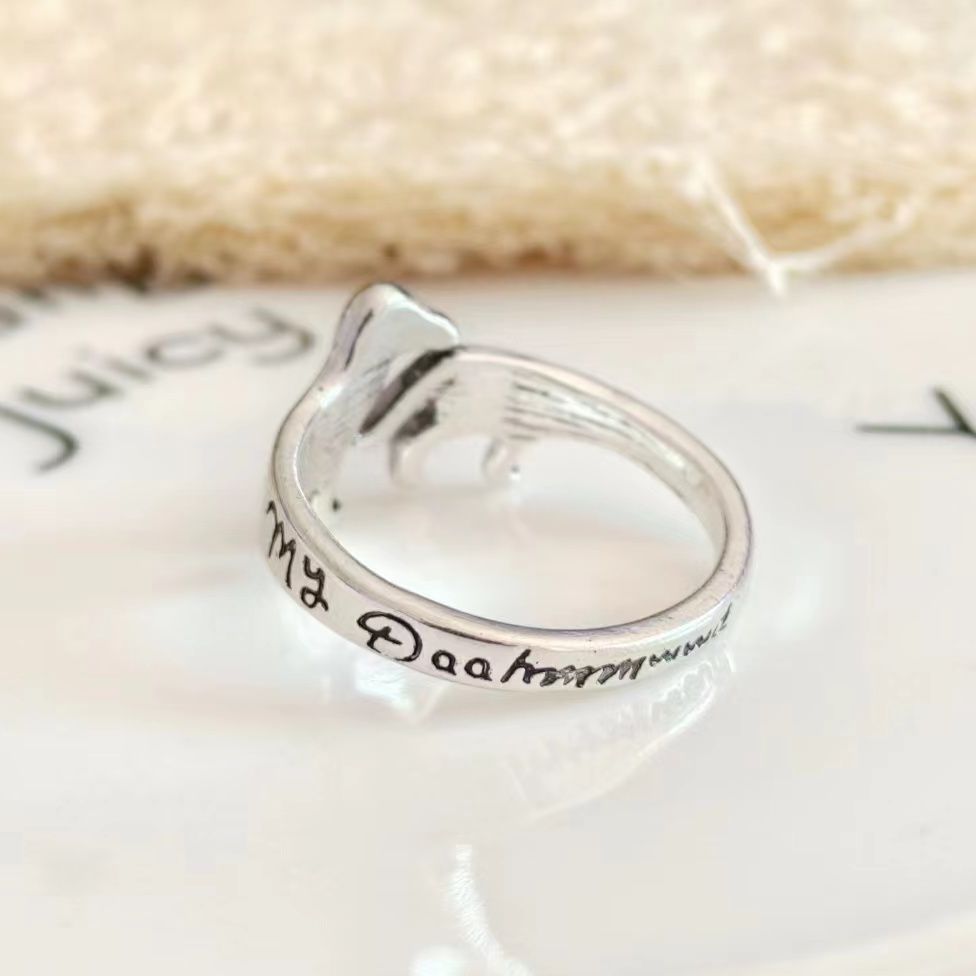 Big Ear Dog Puppy Art Design Rings