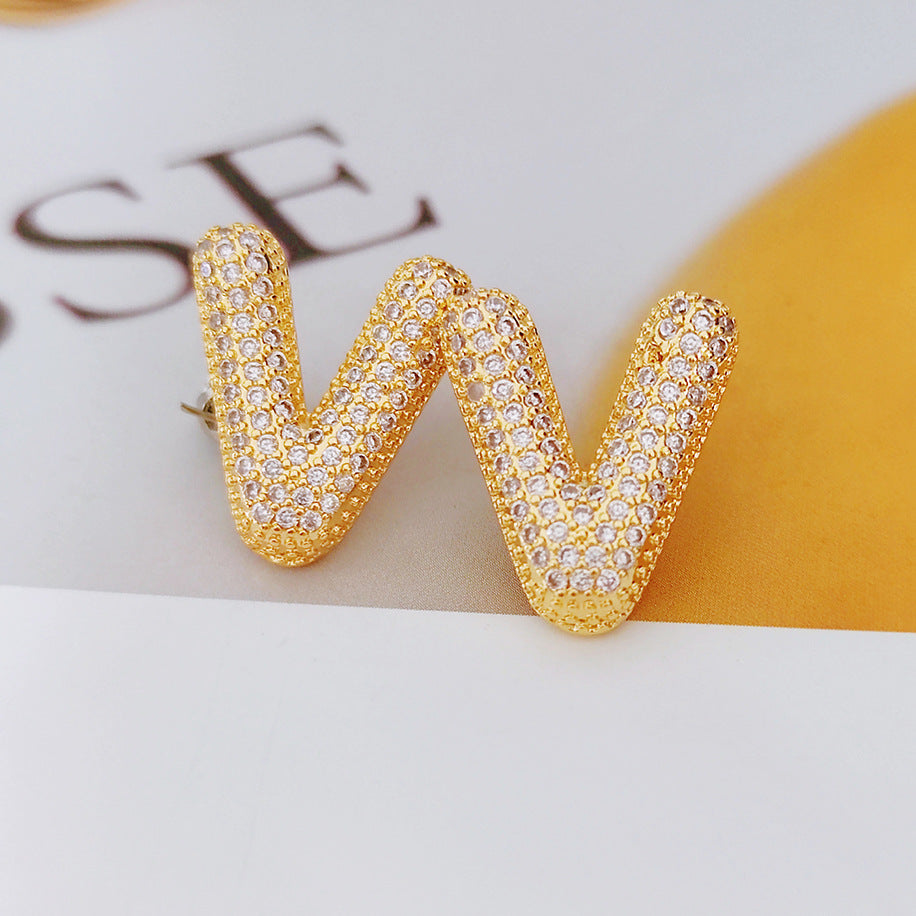 Fashion Balloon Bubble Cute Chubby English Earrings