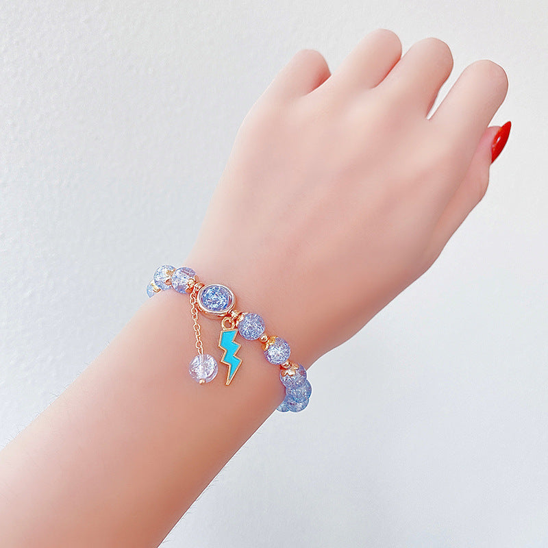 Hand Beading Glass Cute Princess Cartoon Bracelets