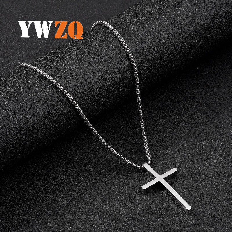 Men's Stainless Steel Ornament Cross Titanium Hip Pendants