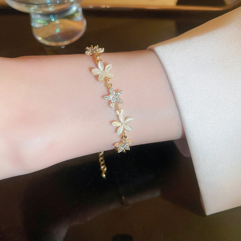 Women's Colorful Zircon Minority Simple Design Fashion Bracelets