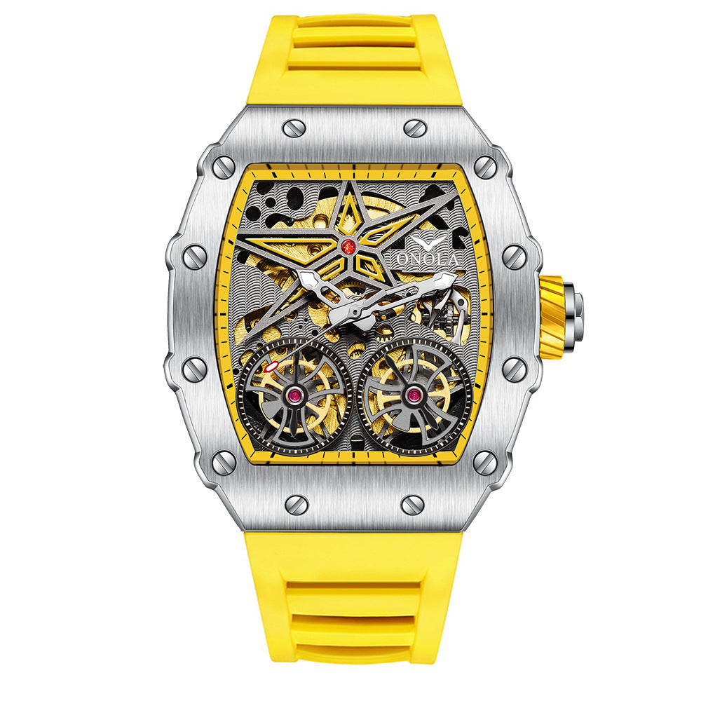 Men's Watch Rudder Flywheel Hollow Automatic Mechanical Watches
