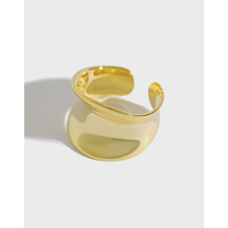 Women's Arc Concave Cold Wind Geometric U-shaped Rings