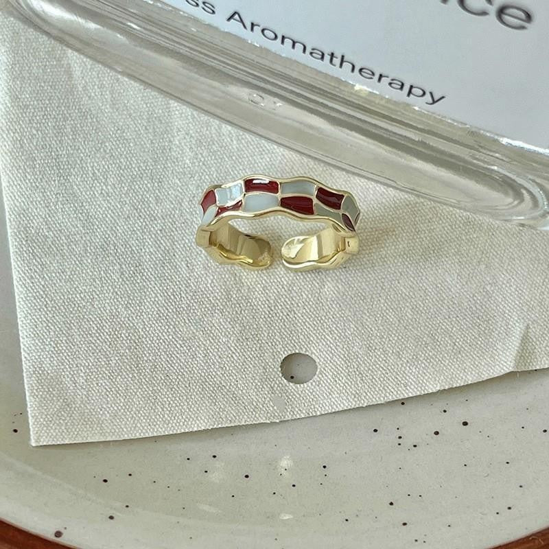 Colorful Zircon Fritillary Butterfly Super Exquisite Niche High Rings