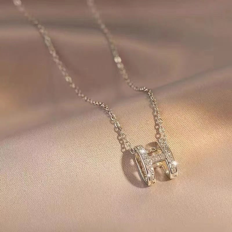 Ornament Letter Clavicle Chain Niche Design Necklaces