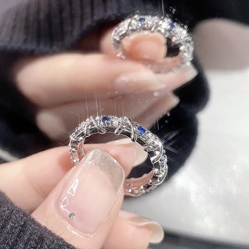 Design Light Luxury High-grade Cold Style Open Female Rings