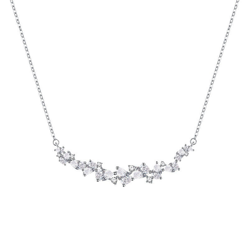 Chain Zircon Simple Niche Rhinestone Female Necklaces