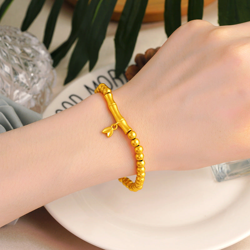Bow Simulation Brass Decoration Vietnam Alluvial Gold Pendants