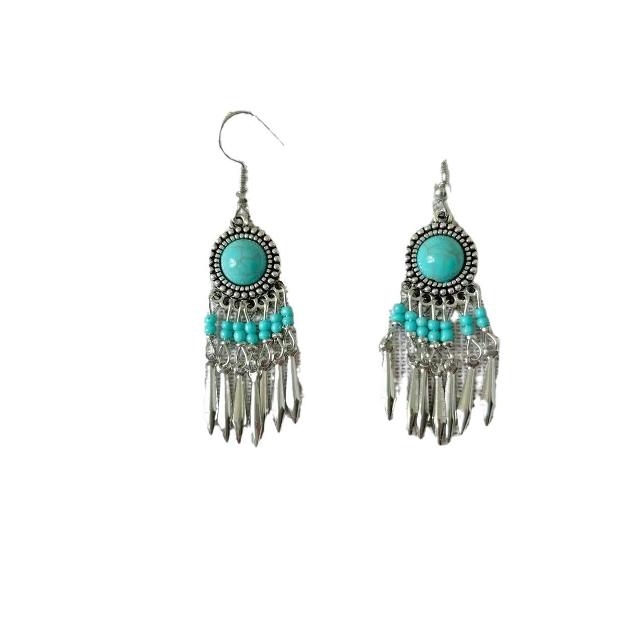 Temperament Personality Bohemian Small Ethnic Style Bead Tourist Earrings