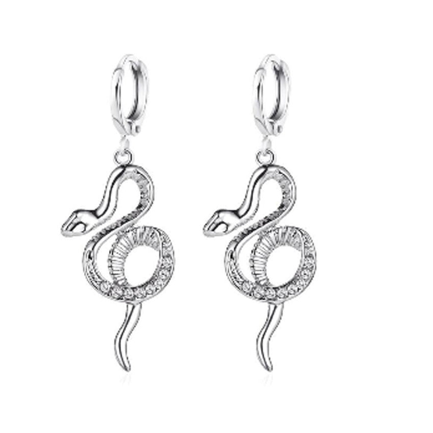 Women's Pearl Zircon Temperament Geometric Pieces Suit Earrings