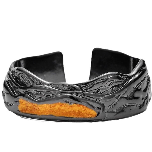 Women's & Men's Chiba Retro Chinese Fashion Black Niche Rings
