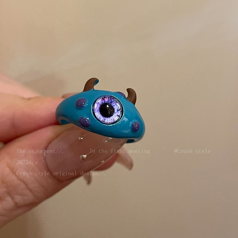 Little Monster Collection Cute Female Personality Rings