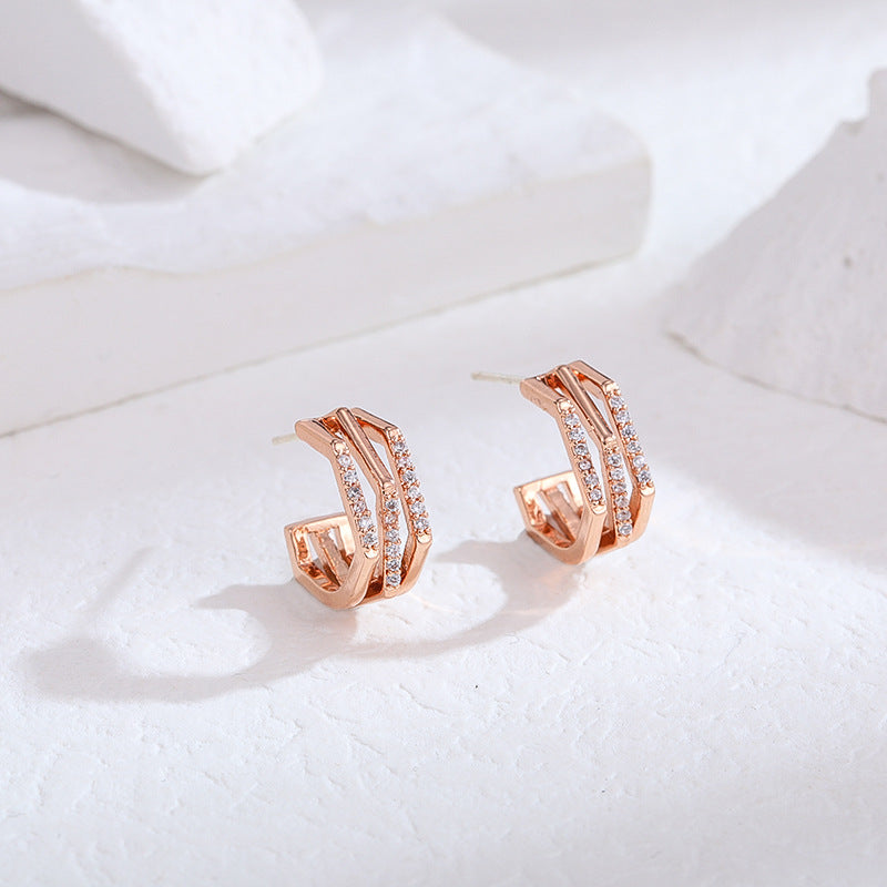 Niche Temperament High-grade Sier Needle Zircon Female Rings