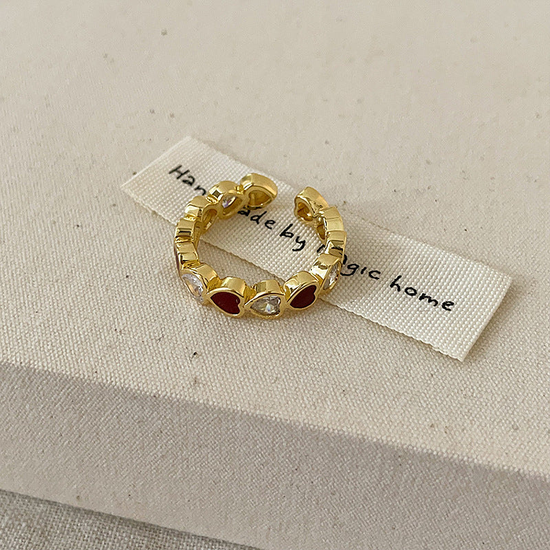 Oil Love Metal Open Female French Rings