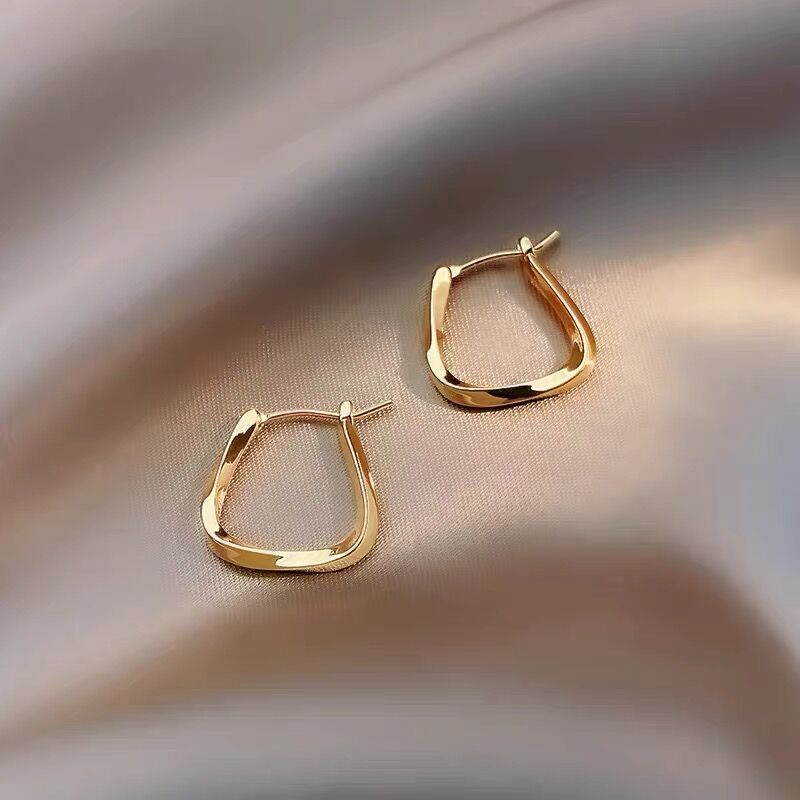 Women's Elegant For Trendy Simple Niche Ear Metal High-grade Earrings