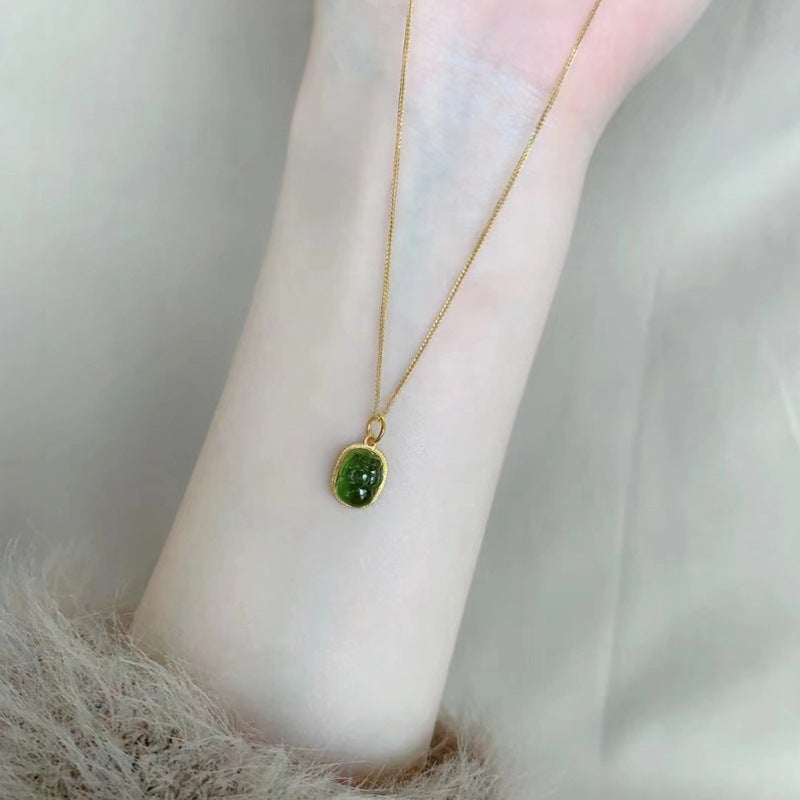 Jade Affordable Luxury Fashion Trendy Clavicle Necklaces