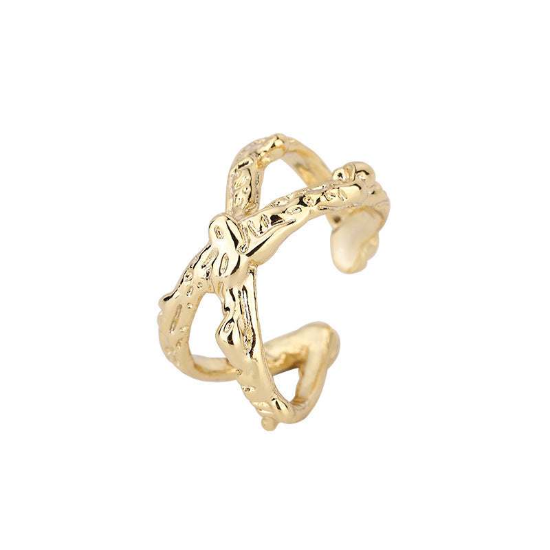 Thorns Cross Temperament Unique Design Irregular Rings