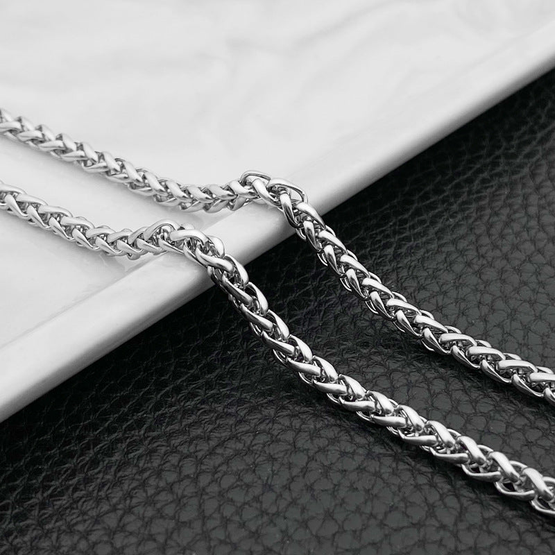 Women's & Men's Titanium Steel Stainless Turnbuckle Keel Chain Bracelets