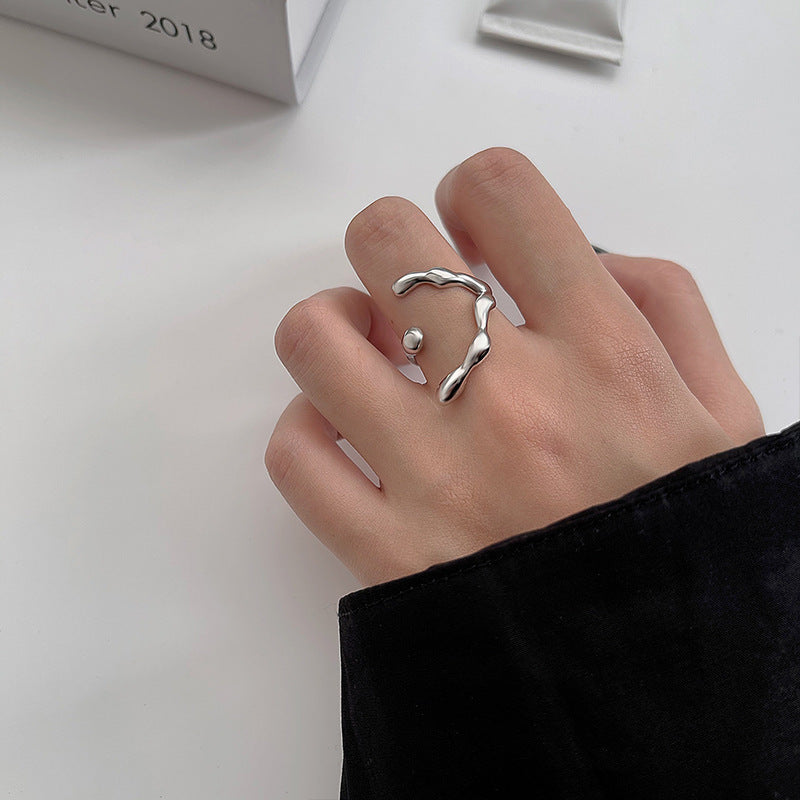 Minority Design Double Layer Zircon Opening Rings