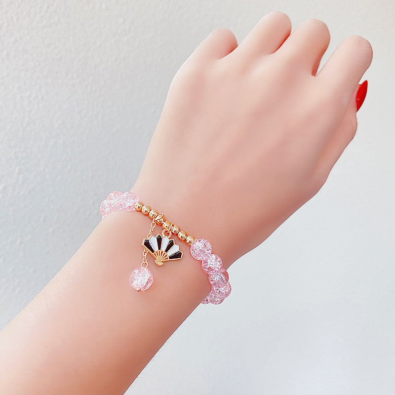 Hand Beading Glass Cute Princess Cartoon Bracelets