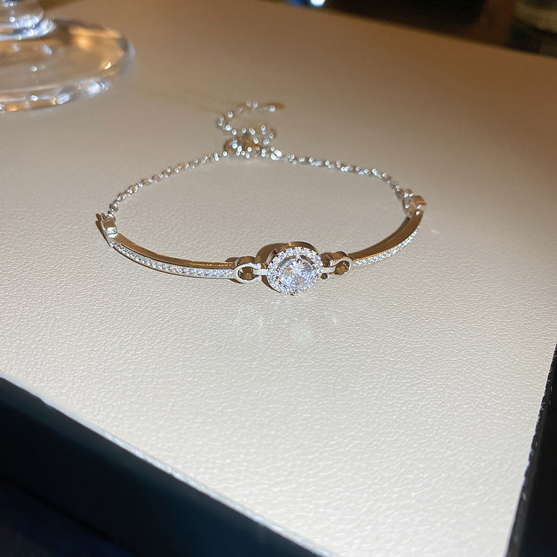 Women's Colorful Zircon Minority Simple Design Fashion Bracelets