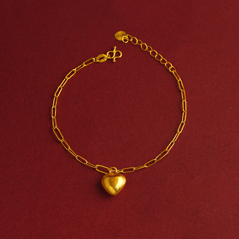 Bow Simulation Brass Decoration Vietnam Alluvial Gold Pendants